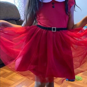 Santa girls dress